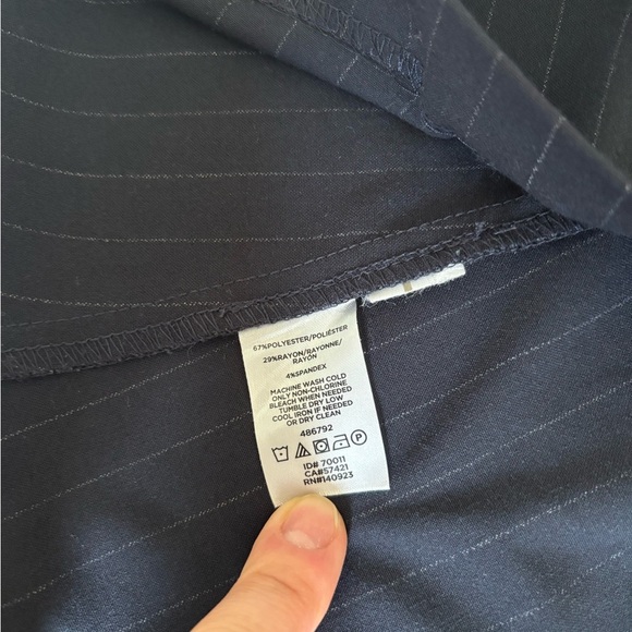 LOFT Mini Dress Size 6 Short Sleeves Dark Blue - Picture 13 of 13